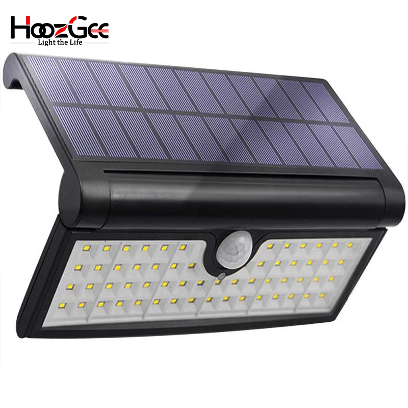 HoozGee складной солнечный свет 58LED настенный светильник датчик движения Открытый садовый свет уличный свет подходит для украшения ночного света