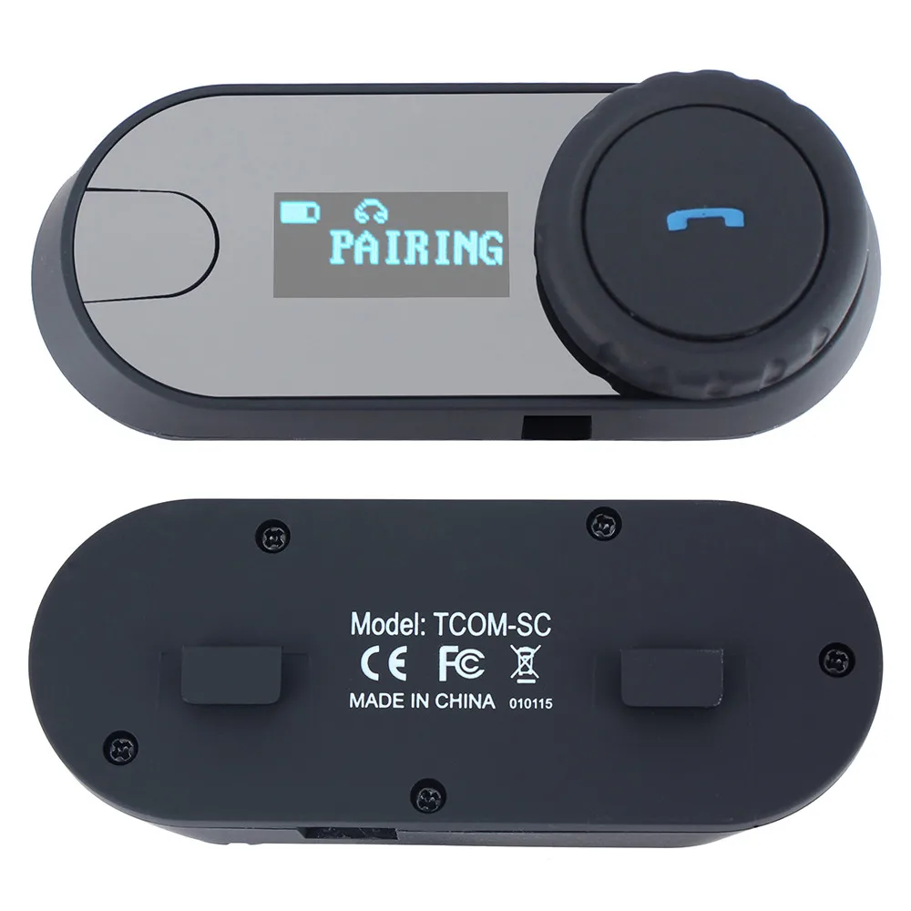 2 шт. TCOM SC обновленная версия BT Bluetooth мотоциклетный шлем домофон гарнитура динамик