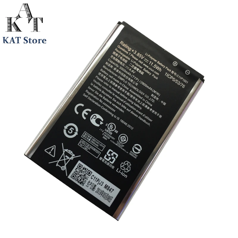 Аккумулятор для телефона ASUS ZenFone 2 Laser Selfie ZE550KL ZE601KL Z00LD Z011D ZD551KL аккумуляторные