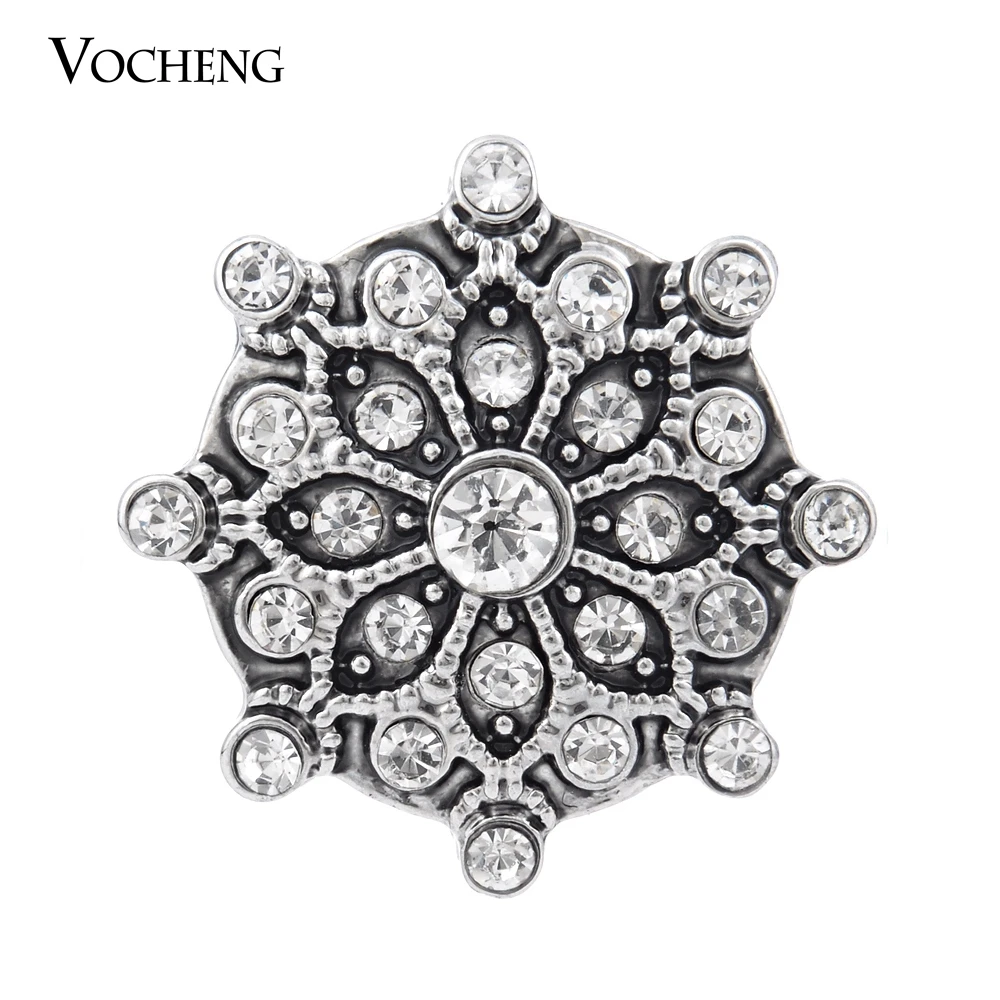 

Wholesale 10PCS/Lot 3 Colors Vocheng Ginger Snap 18mm Inlaid Crystal DIY Jewelry Vn-881*10
