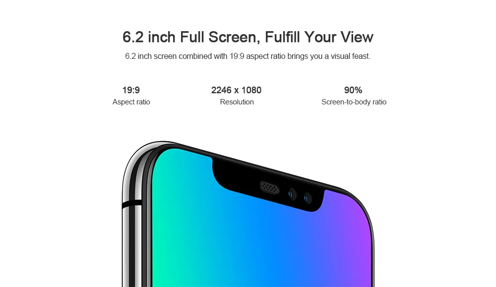 UMIDIGI Z2 PRO 4G смартфон Phablet 6,2 дюймов Android 8,1 Helio P60 2,0 ГГц Восьмиядерный 6 ГБ+ 128 Гб 16,0 Мп+ 8,0 МП 3550 мАч мобильный телефон