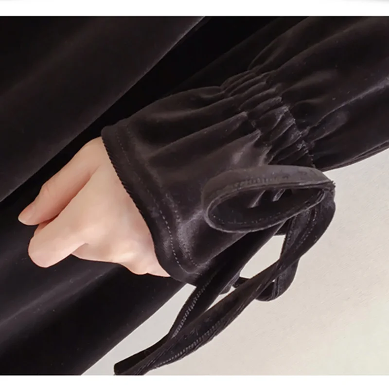2018 new women's sexy gauze dress knee length one word shoulder sleeve sleeves autumn and winter backing dresses TW003 | Женская