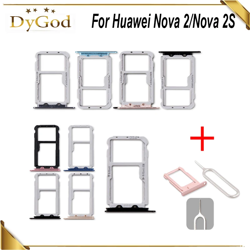 Для Huawei Nova 2S лоток для sim карты Слот держатель адаптер ремонтные аксессуары 2 с