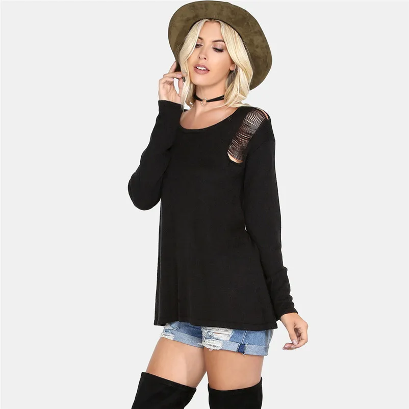 WOMAIL Good Deal Women 2017 Winter Warm Sweater Knitting Hearted Sleeve Loose Knit Knitwear TopS Drop Shipping Gift#A30 | Женская одежда