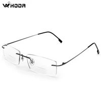 titanium rimless glasses frames myopia metal optical frame ultra light frameless prescription eyeglasses korean eyewear f858