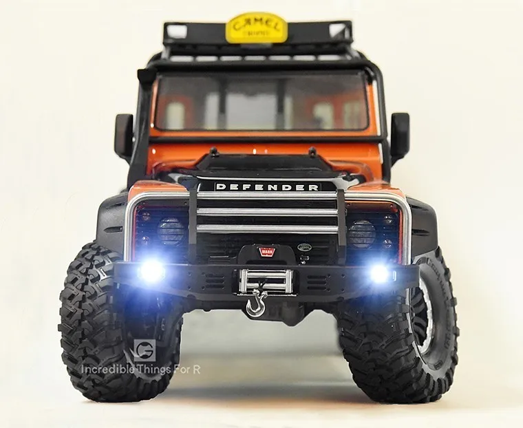 

Universal Metal Front Anti-collision Bumper For 1/10 RC Crawler Car Traxxas TRX4 Defender Bronco Axial Scx10 90046 90047