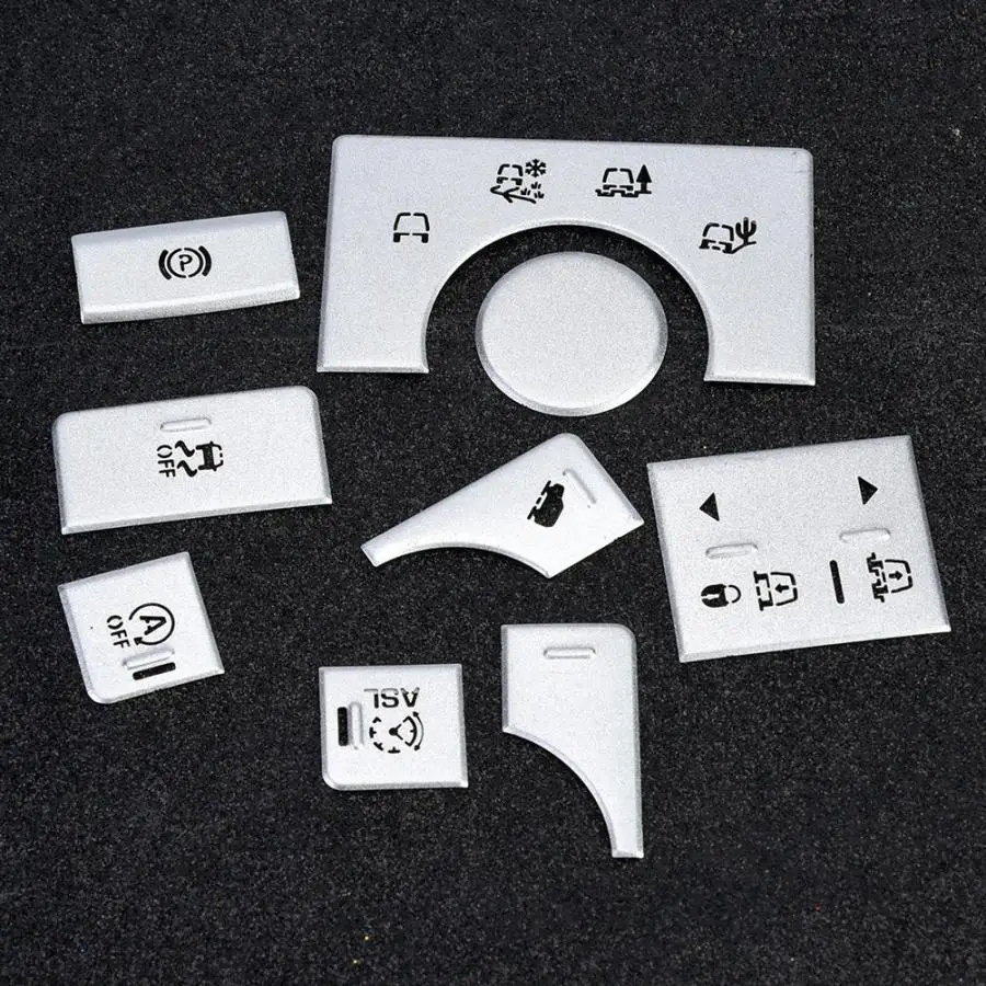 Наклейка для кнопки управления салоном автомобиля Land Rover Range Sport 2014 2015 2016 2017 9 шт. |