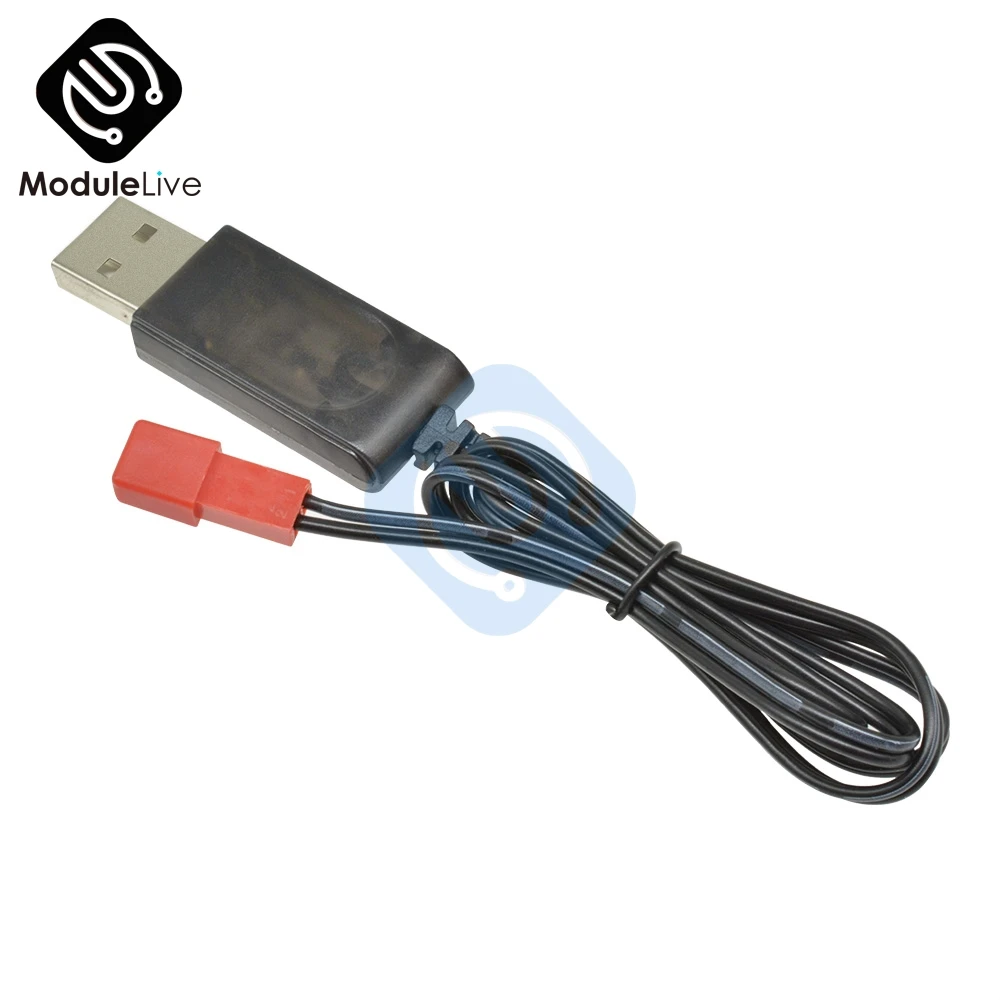 3 7 В 500mA выход 1S Lipo литиевая батарея USB кабель Зарядное устройство Красный JST