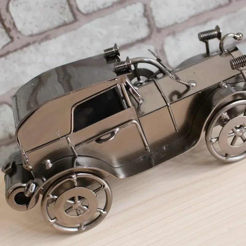 Винтажная Автомобильная металлическая скульптура классическое железное