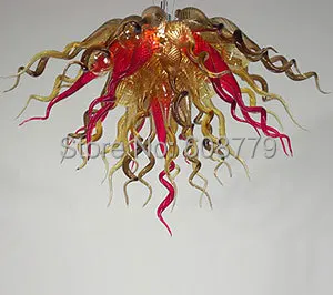 

Free Shipping 100% Handmade Blown Glass K9 Crystal Chandelier Light