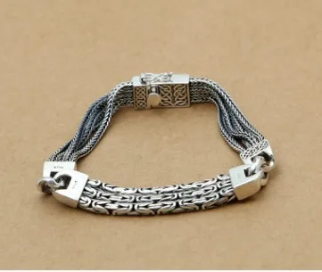 men hand bracelet friendship bracelets 925 sterling silver buddha | Украшения и аксессуары