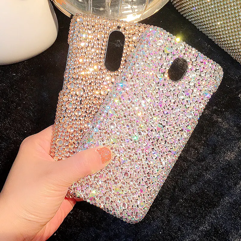 For LG G5 G6 G7 G8 G8S ThinQ Q7 Q6 K8 K10 2017 V10 V20 V30 V40 V50 Q Stylo 4 K40 K50 Q60 Gold Full Rhinestone Case Diamond Cover |