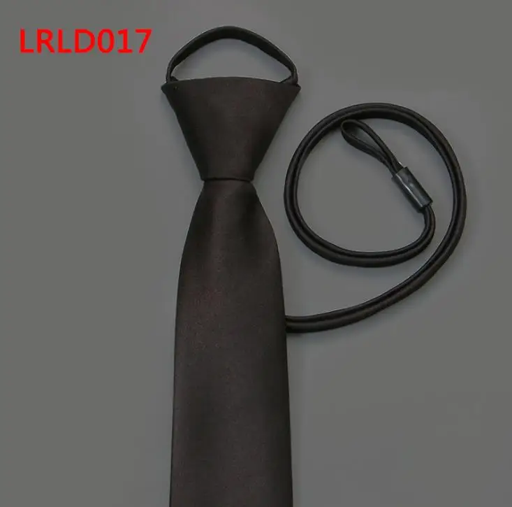 LRLD017 Полосатый шнурок Галстуки 7 см Шелковый мужской галстук легко тянет Tiecord Галстук окрашенный пряжей жаккардовые галстуки свадебное торжество деловая встреча - Цвет: LRLD017