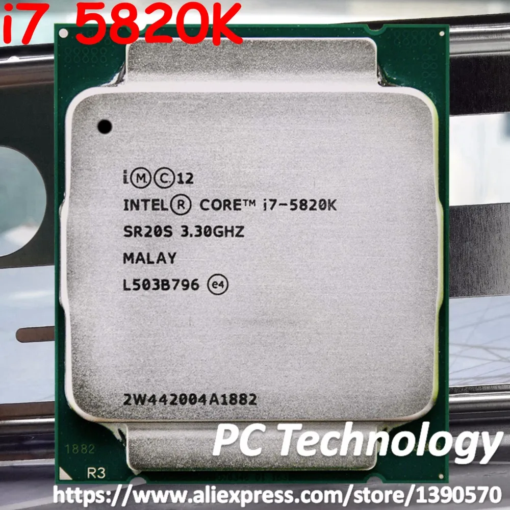 Оригинальный процессор Intel core i7 5820K SR20S 6 ядерный 3 30 ГГц 22 нм 15 Мб 140 Вт Стандартный