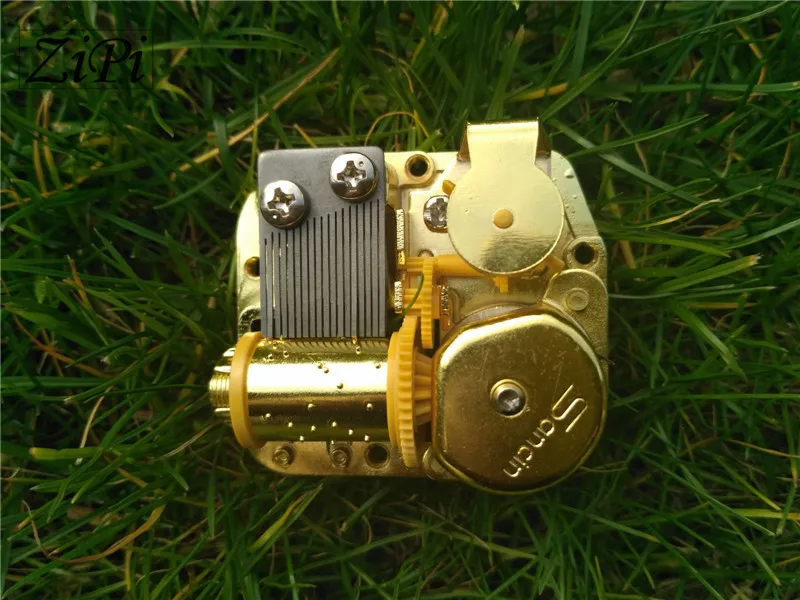Zipi Home Gold Clockwork тип движения части Hurdy-guurdy DIY музыкальная шкатулка музыкальный набор движений 18 мелодий красивая мелодия подарок