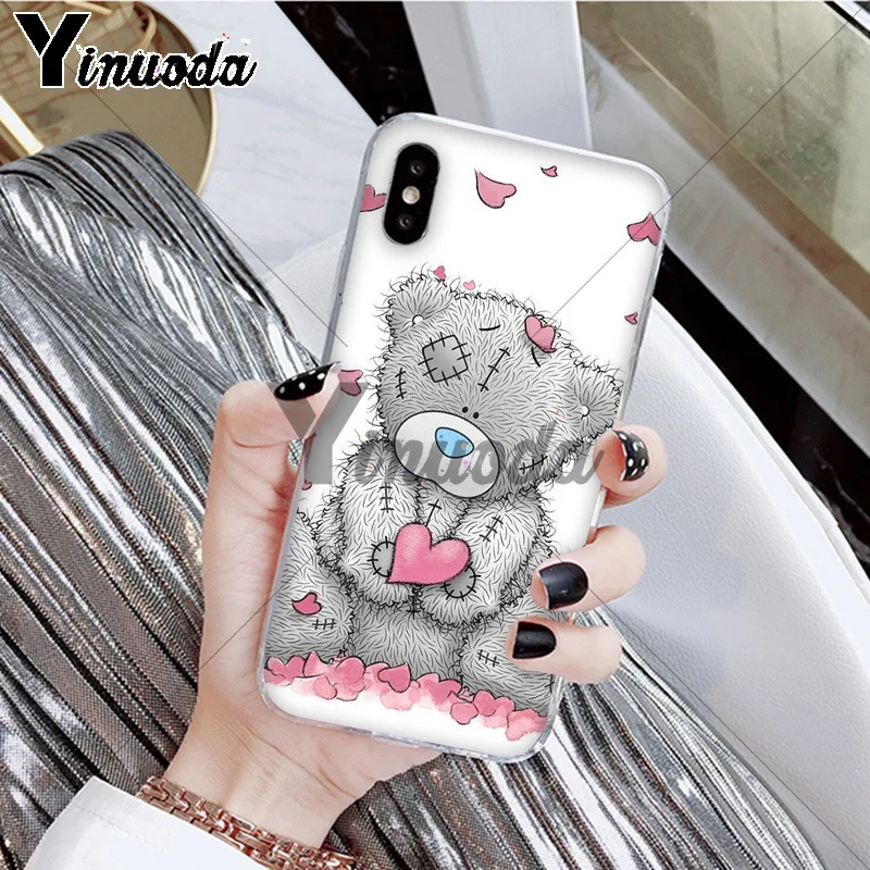 Yinuoda Tatty Teddy Me To You Bear фото на заказ мягкий чехол для телефона iPhone 5 5Sx 6 7 7plus 8 8Plus X XS MAX