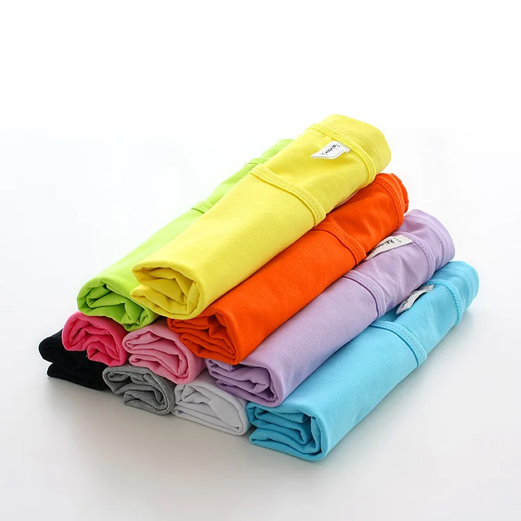 Girls T Shirt Children Shirts For Boys Candy Color T-shirts Top Cotton Vest Kids Undershirt Baby Singlets 2-11y | Мать и ребенок