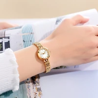 mini classic golden watch stainless steel bracelet womens watch japan quartz small hours fine dress lady clock girls gift
