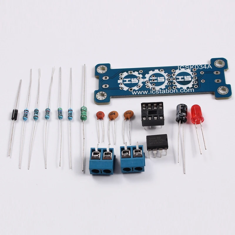Icsk034a DIY Kit повышающий преобразователь 5 В до 12 Step Up Питание модуль Step-Up для arduino |