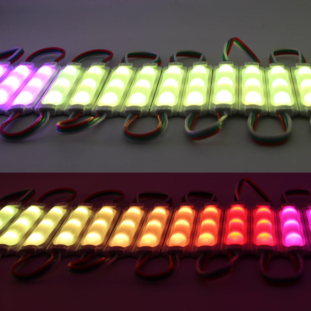 20 шт. светодиодный модуль WS2811 3LED 12В LED садовый свет 5050 SMD RGB Водонепроницаемый