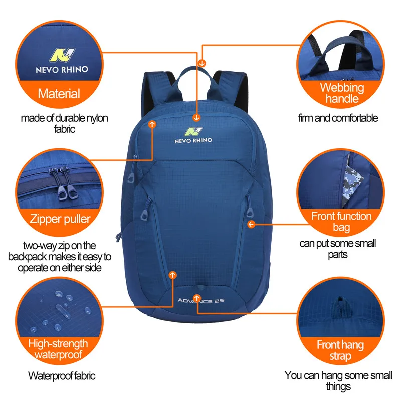 NEVO RHINO 25L водонепроницаемый мужской рюкзак унисекс дорожная сумка походный открытый альпинистский походный рюкзак для мужчин