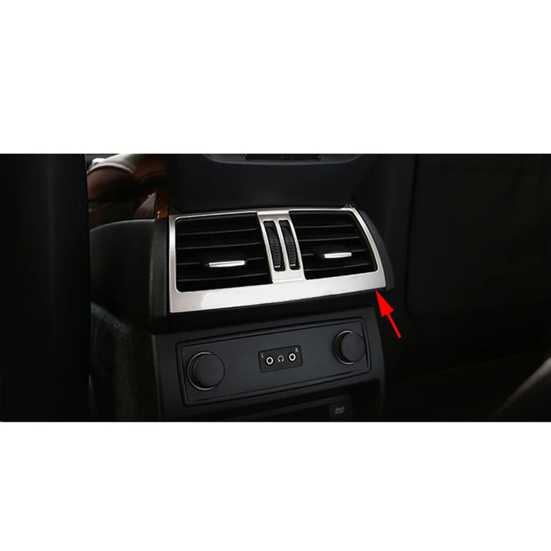 Хром пластины Нержавеющая сталь автомобиль подлокотник сзади вентиляционное