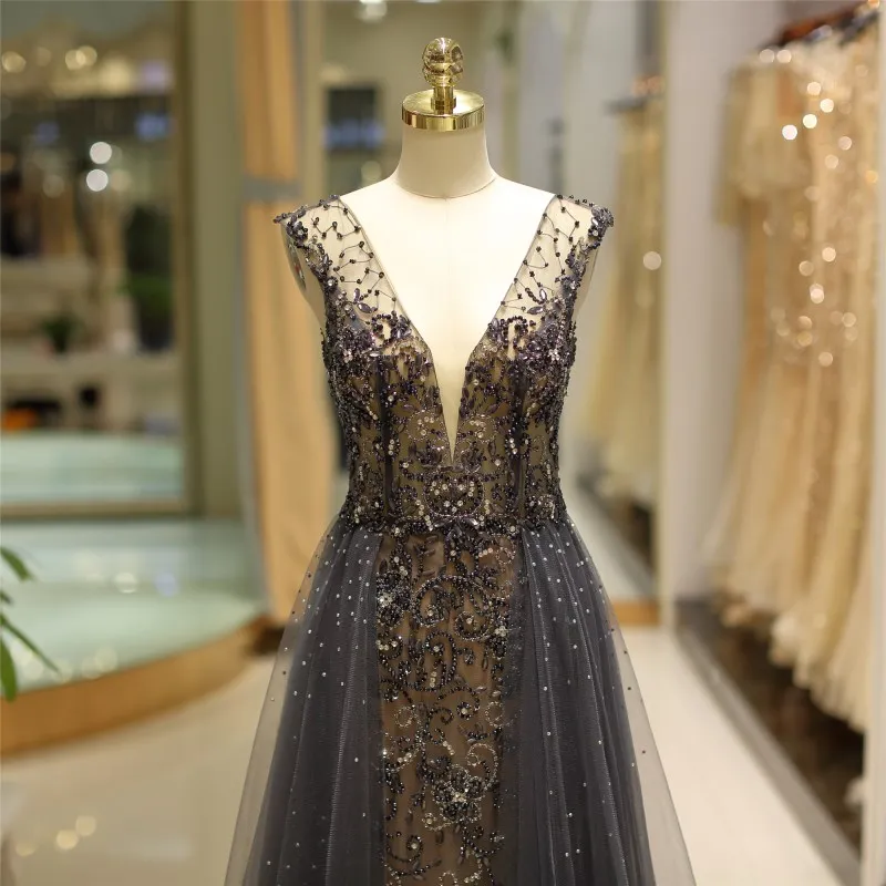 ruthshen 2020 New Handmade Diamonds Transparent Prom Dresses Sexy Open Back Formal Party Dress Illusion Vestido De Formatura | Свадьбы и
