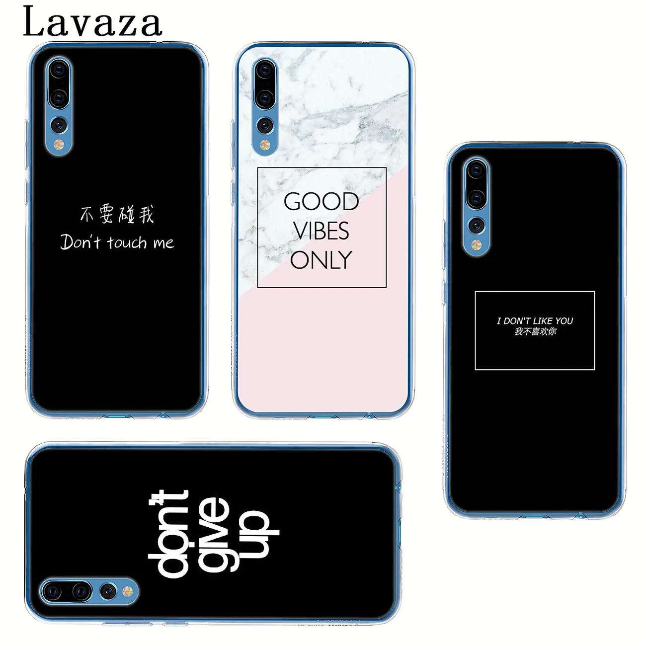 Пословица фраза девиз Good Vibes Only Love чехол для Huawei Y9 Y7 Prime 2019 2018 Honor 20 8A 8X 8 9 9X 10 Lite 7C 7X 6A