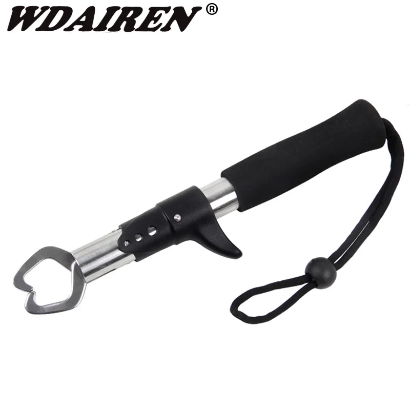 

WDAIREN Fishing Grip Stainless Steel Fish Grip with Scale 15KG 33LB Max Load EVA Handle Fish Lip Control Fishing Tool WD-041