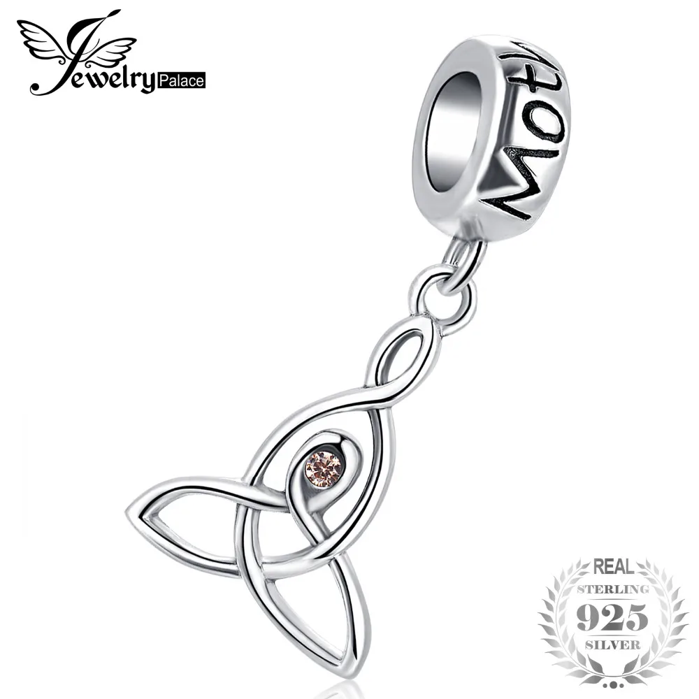 JewelryPalace 925 пробы Серебряный Шампанский кубик циркония Материнство кельтские узлы