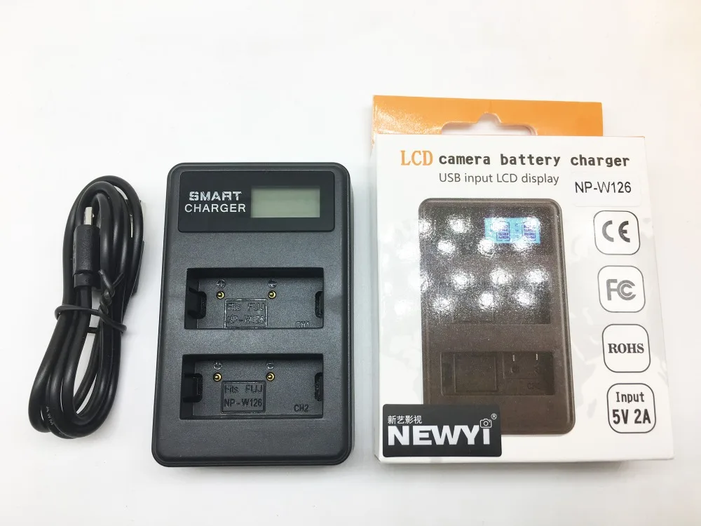 NP-W126 NP W126 LCD USB Charger for Fuji FinePix HS30EXR HS33EXR HS50EXR X-A1 X-E1 X-E2 X-M1 X-Pro1 Camera | Электроника