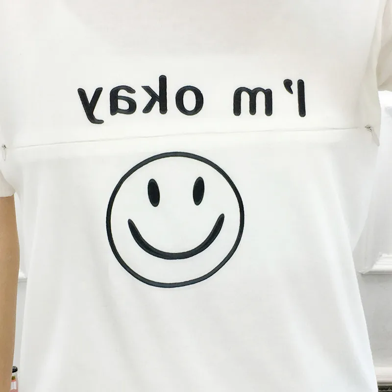 9008# милые хлопковые топы для беременных, Летние повседневные футболки для грудного вскармливания, Одежда для беременных женщин, футболки для беременных