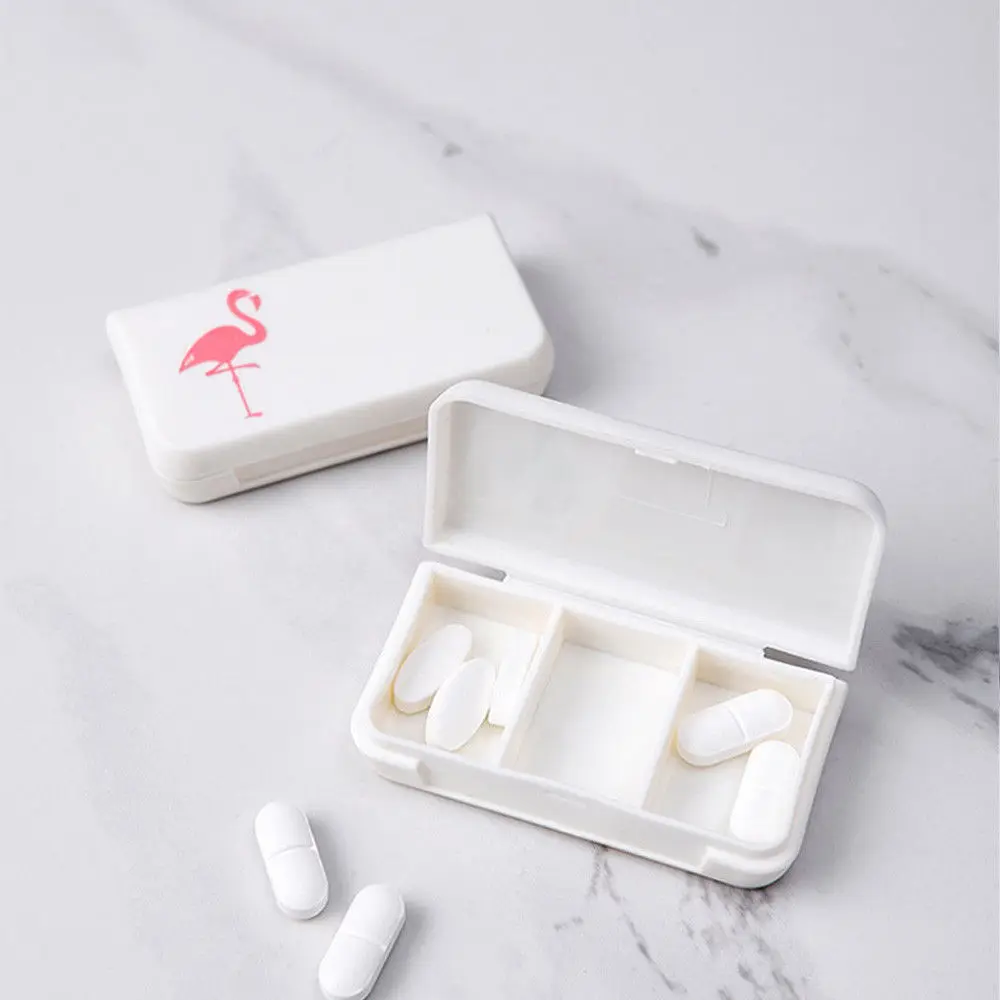 New Portable 3 Grids Pill Case Medicine Boxes Home Travel Office Medical Drugs Tablet Empty Container Holder Cases Splitters | Дом и сад