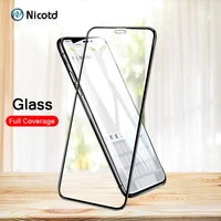 nicotd full cover glass for iphone x 8 7 6s screen protector for apple iphone 6 7 8 plus tempered glass protection 4d5d6d film
