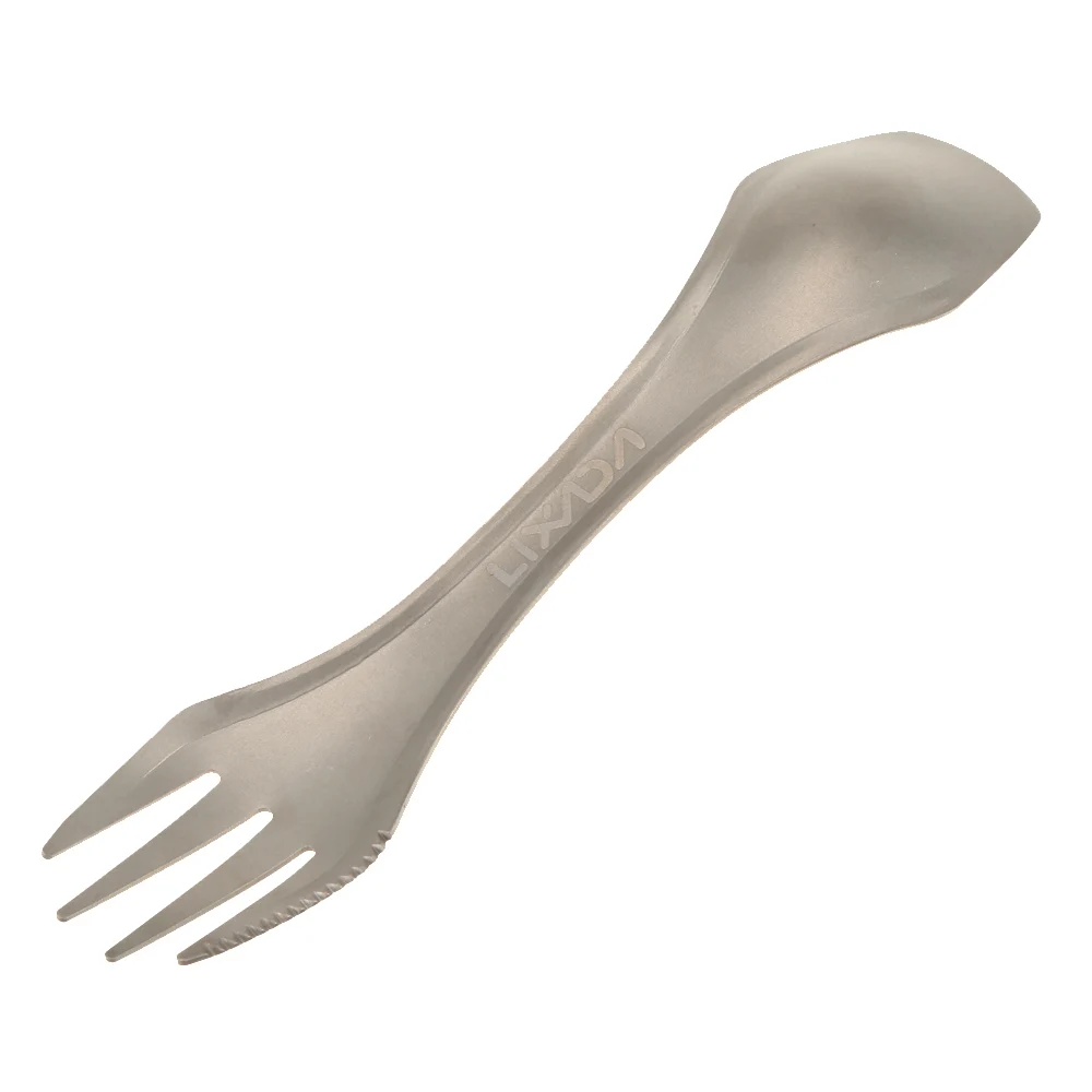 Ложка вилка Lixada из титана 100% 5 шт./компл.|titanium spoon fork|outdoor tablewaretitanium |