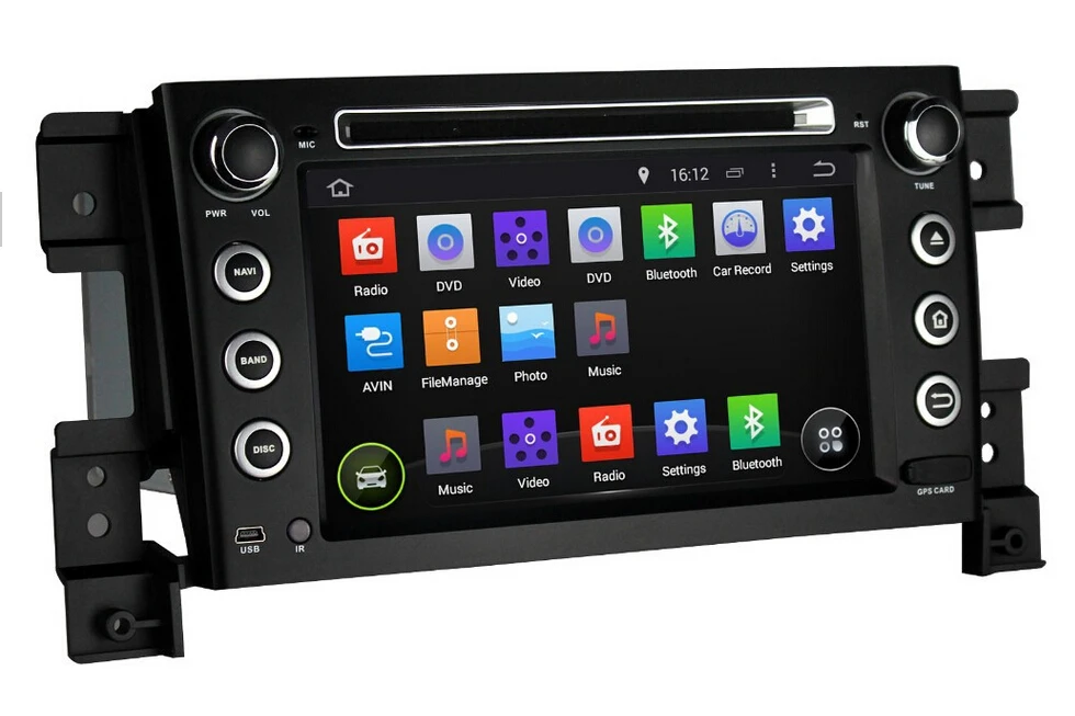 2 din Suzuki Grand Vitara android-автомобильный 4.4.4 автомобильный DVD Bluetooth gps-wi-fi 3 г радио RDS USB SD IPOD