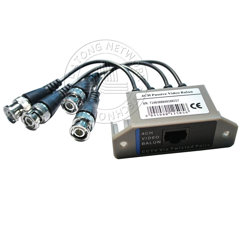 1 шт 4 ch пассивный видео трансивер RJ45 и BNC Video Balun|balun video|balun rj45balun transceiver |