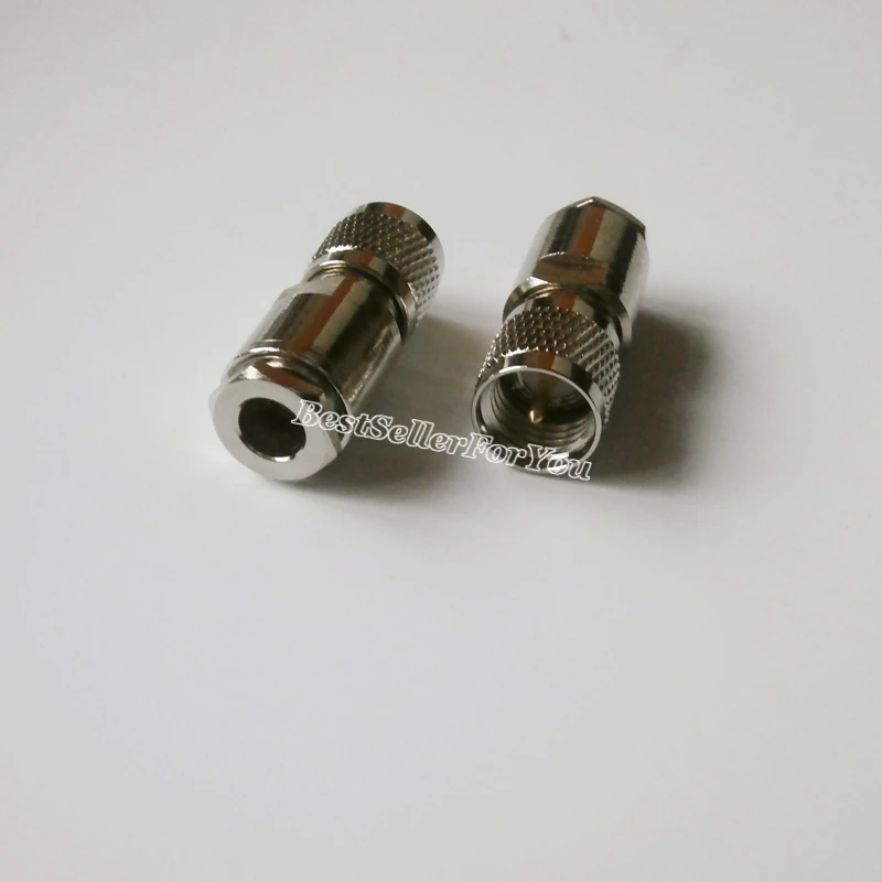 1 шт. мини UHF Штекерный зажим RG58 RG142 LMR195 RG400 прямой коннектор для кабеля|connector