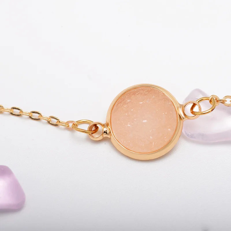Fashion big chain clavicle double layer metal round necklace QW33 | Украшения и аксессуары