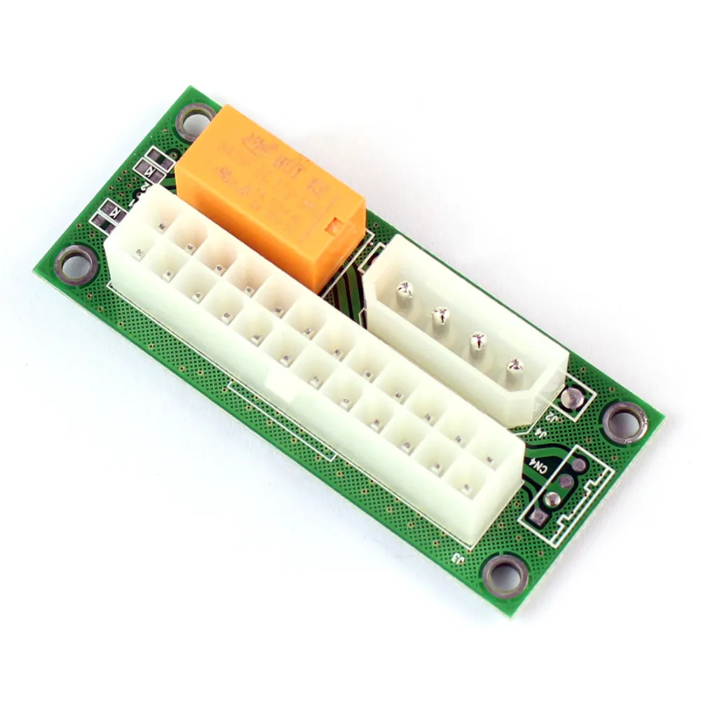 ATX 24Pin к Molex 4Pin Dual PSU источник питания синхронизация стартер удлинитель Кабель