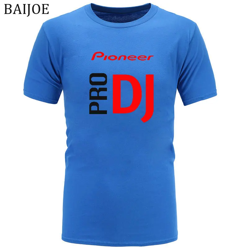 Новые летние модные DJ Pioneer PRO футболка мужчин с коротким рукавом случайные хлопка