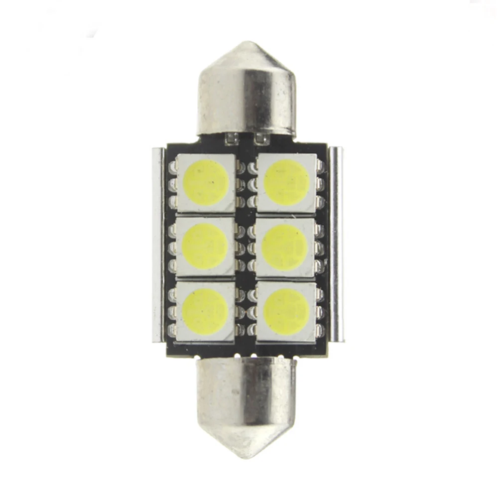 YSY 100 шт. C5W led 6SMD 5050 автомобильный внутренний светильник ing canbus Высокое качество