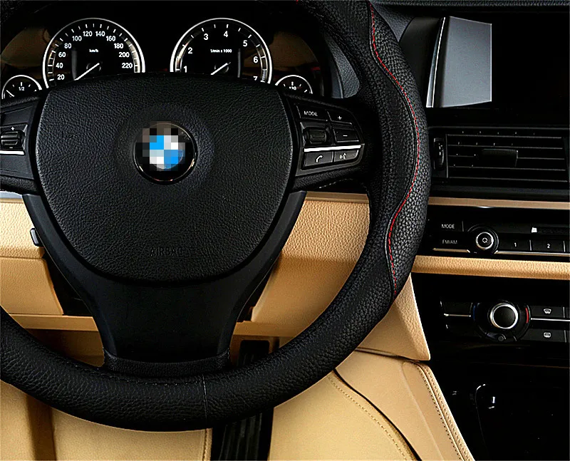 Universal steering wheel cover DIY leather car interior accessories Fit for 38cm | Автомобили и мотоциклы