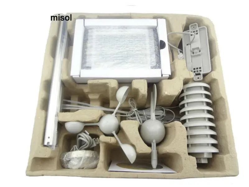 Беспроводная метеостанция Pro с интерфейсом ПК сенсорная панель солнечным