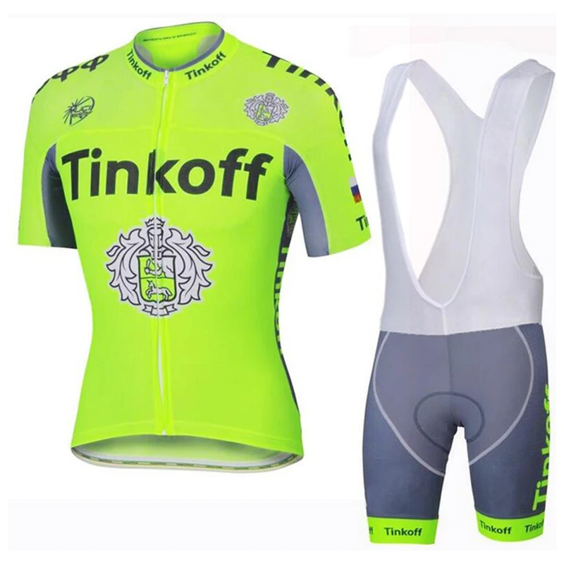 Transpirable 9D de tinkoff ciclismo ropa manga corta hombres equipo 2020 | Спорт и развлечения