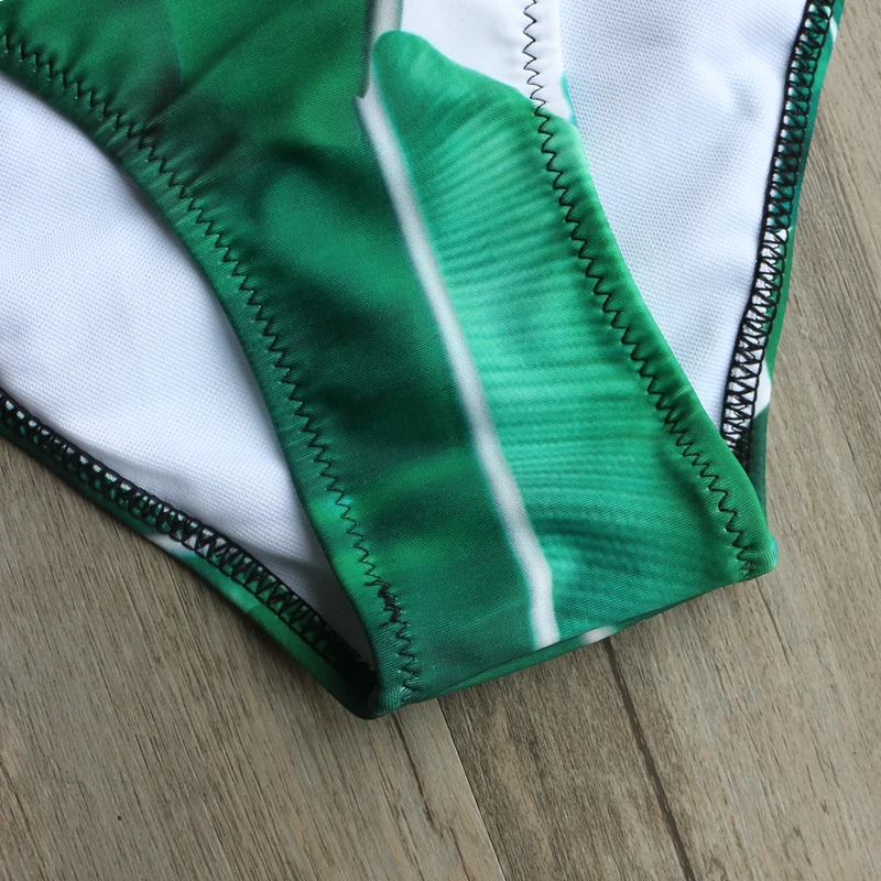 ZMTREE/Лидер продаж бикини 2017 г. купальник с принтом листьев купальники для женщин