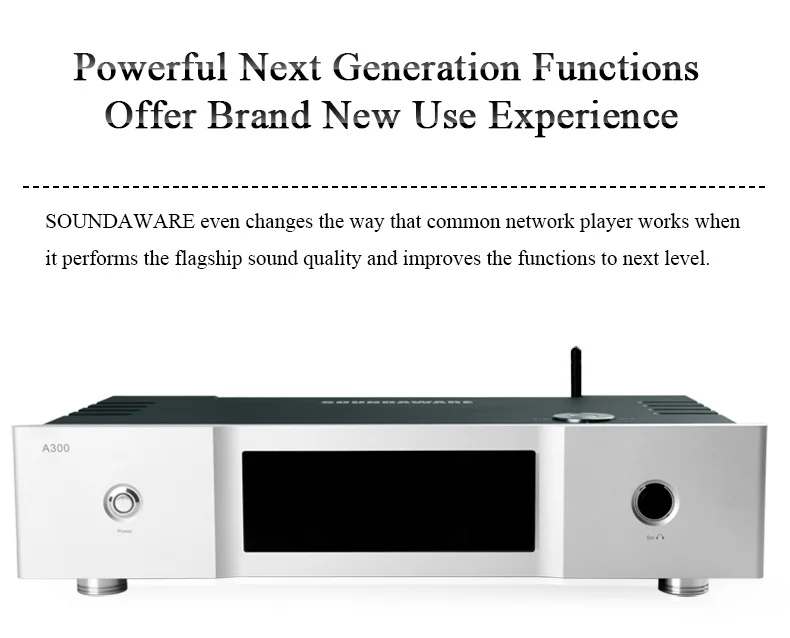Soundaware флагманский PCM& DSD интегрированный сетевой потоковый музыкальный плеер A300 встроенный декодирующий усилитель для наушников