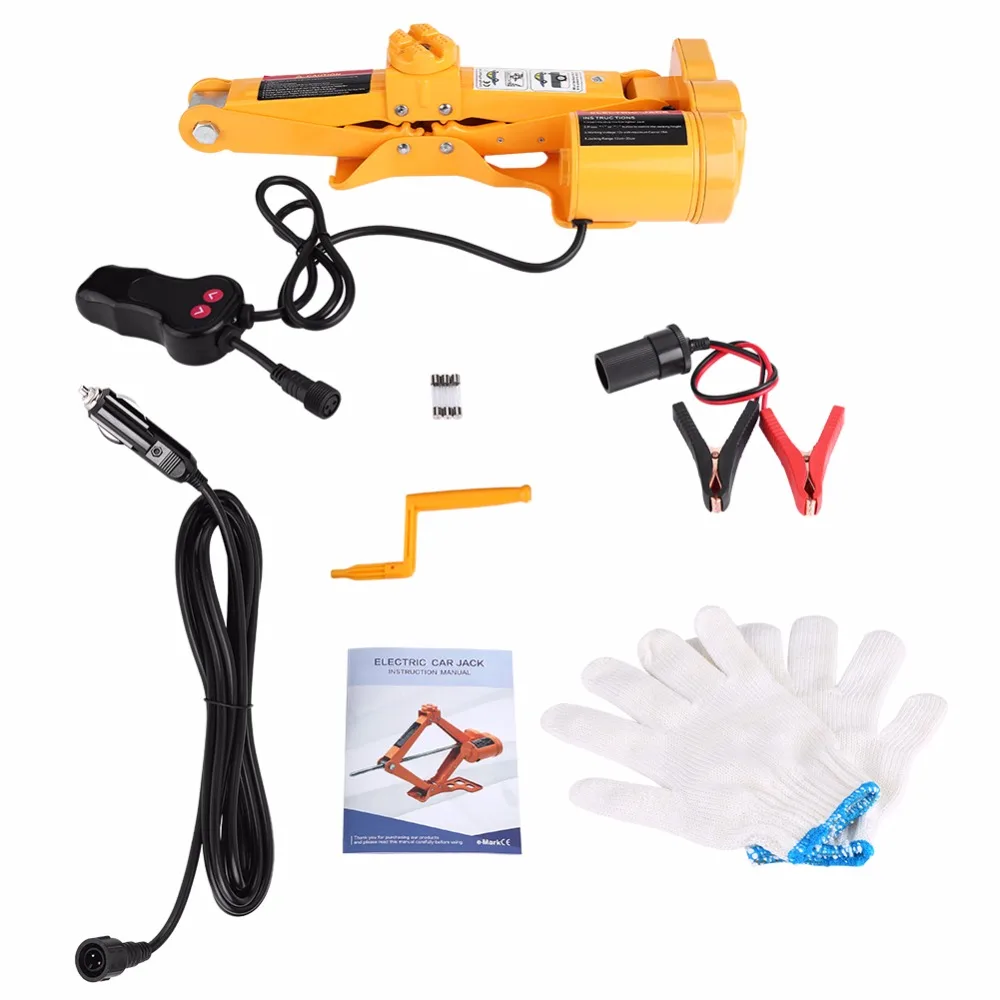 Oversea DE US 2 Ton 12V DC Automotive Car Automatic Electric Lifting Jack Garage and Emergency Equipment Auto Tools |