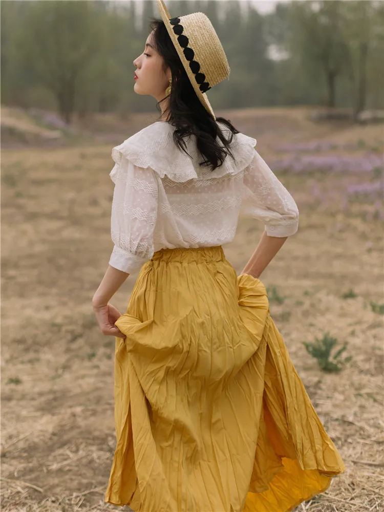 2019 Новый Модный женский комплект из двух предметов французский летний костюм