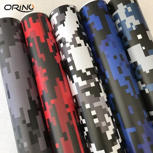 Черная, белая, красная, синяя, серая цифровая виниловая наклейка на автомобиль, камуфляжная Автомобильная фольговая пленка на транспортное средство, мопед, рулон для упаковки автомобиля